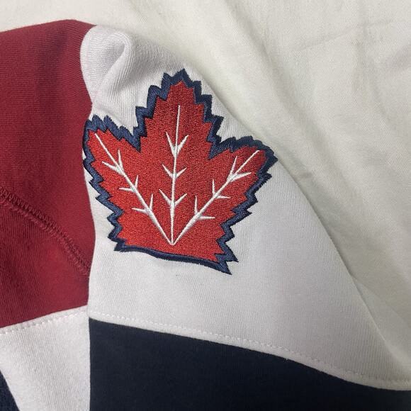 River Wear Canada Hoodie Pullover Mens Size XS Color Red /navy Blue - Picture 3 of 8